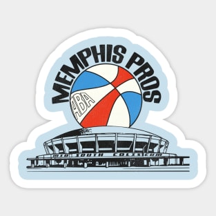 Defunct Memphis Pros Arena Basketball Sticker